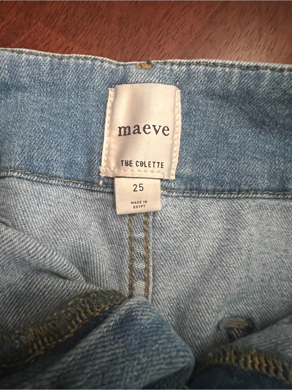 Anthropologie Maeve The Colette High-Rise Wide-Leg Cropped Jeans Size 25 Blue - Picture 5 of 9